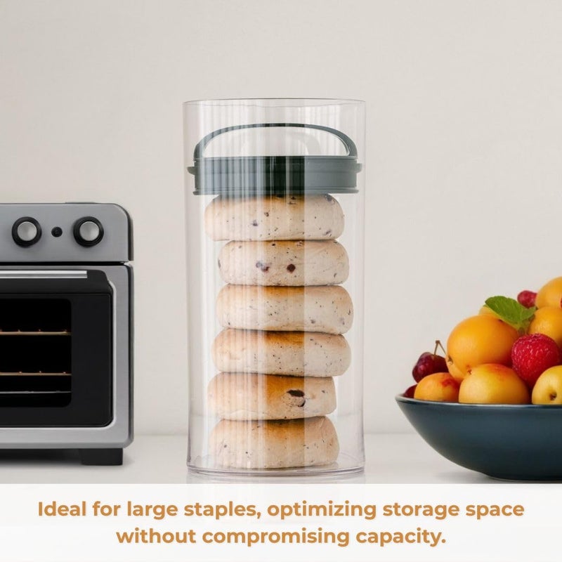 Prepara Evak Fresh Saver Plastic Food Storage, Large/Tall, Black - Image 2
